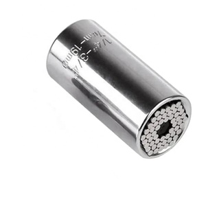 Ổ cắm phổ quát thép carbon cao Metric inch Chrome mạ ổ cắm phổ spanners 7-19mm ổ cắm + khớp nối rod - Product Image 2