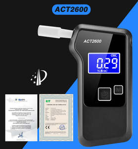 Nouveau testeur d'alcool numérique <span class=keywords><strong>portable</strong></span> à pile à combustible, lactomètre, prix, niveau d'ivresse pour avertissement routier - Product Image 3