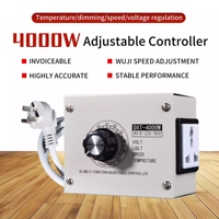 Adjustable Voltage Regulator AC220V 4000W SCR Dimmer Speed Temperature Light Compact Variable Voltage Controller