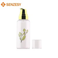 Bouteille en plastique PET transparente SENZESY, OEM personnalisé, 50 ml, 100 ml, 200 ml, lotion hydratante pour parfum, nettoyant visage, emballage