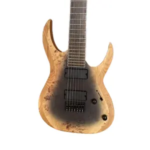 7-string guitar điện log màu tùy chỉnh miễn phí vận chuyển trong kho