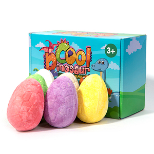 Ducha Spa Piel-Nutritiva Orgánica Fizzy Bubble Vegan Juguete de dinosaurio personalizado dentro de la bomba de baño - Product Image 1