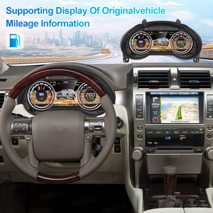 Navihua, Новое поступление, 12,3 '', ЖК-панель, цифровая автомобильная система Custer Linux, Автомобильный спидометр, кабина для Lexus GX460, 2009-2020 - Product Image 3