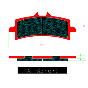 Plaquettes de frein de freins de moto de haute qualité pour KAWASAKI KX 65 BMW HP4 <span class=keywords><strong>SUZUKI</strong></span> GSXR600 plaquettes de friction de moto GSX-S1300 FA447 - Product Image 4