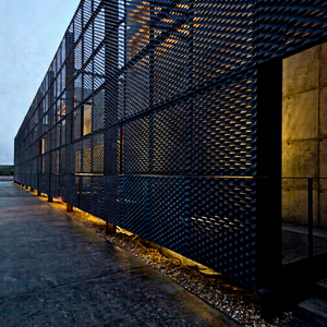 Mur rideau moderne en aluminium avec panneaux en maille thermolaquée pour une protection anticorrosion - Product Image 5