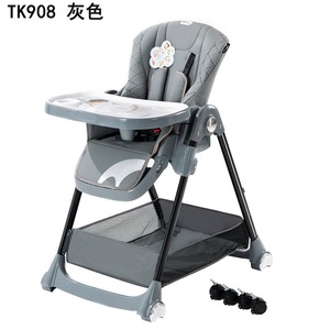 <span class=keywords><strong>Seggiolone</strong></span> Multifunzione Colorato Moderno per Bambini con Ruote, Sedia da Pranzo per Neonati e Bambini - Product Image 4