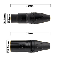 Connecteur XLR 3 broches mâle/femelle en métal noir, codé par couleur, compatible Neutrik, pour mixeur audio professionnel, micro et système de sonorisation de scène