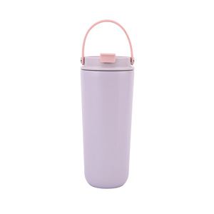 Termo Portátil de Acero Inoxidable de 620 ml (21 oz), Ligero y Práctico, Taza Deportiva Multifuncional para Bebidas, Taza de Café para Viajes <span class=keywords><strong>en</strong></span> Auto con Pajita - Product Image 3