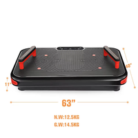 Plateforme vibrante portable pour exercices, moteur 200W, 20 vitesses, écran LED, équipement de fitness à domicile pour la perte de poids et le renforcement musculaire