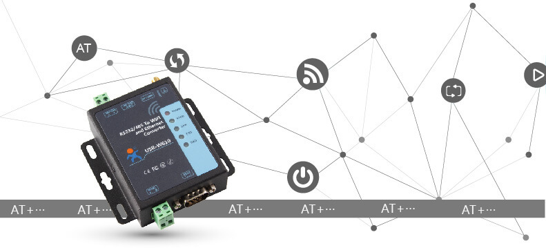 USR-W610 RS485/RS232 support Port Modbus TCP/RTU Industrial WiFi Serial to Ether