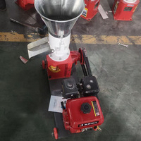 Nouvelle machine à granulés d'aliments pour animaux de petite taille, modèle à moteur essence, très portable, exclusivement destinée à l'exportation pour poulets, canards, oies, bovins, Chine
