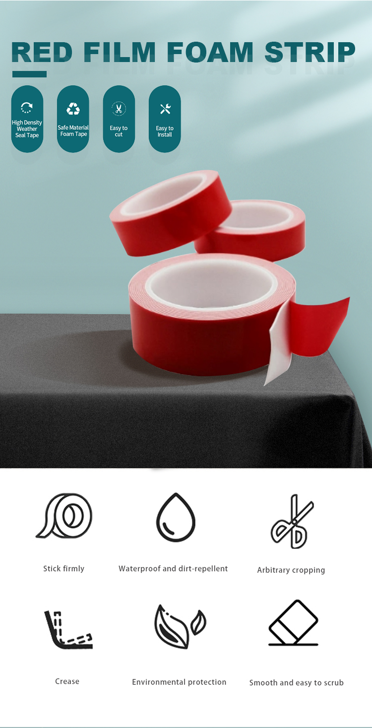 red shock absorbing foam tape masking foam tape for car