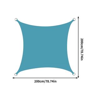 שמש מלבני גוונים של פטיו חיצוני, 6.5x6.5ft שמש צל מגן חתוך מגן שמש - Product Image 2