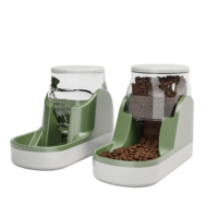 Distributeur d'eau automatique pour chat en plastique écologique et bol pour nourriture, fontaine à eau pour animaux de compagnie pour chats et chiens