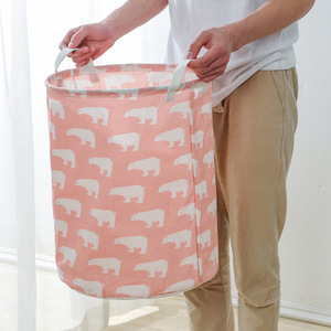 <b>Laundry</b> <b>basket</b>, dirty clothes storage <b>basket</b>, household fabric <b>laundry</b> <b>basket</b>, Nordic folding toy storage bucket - Product Image 4