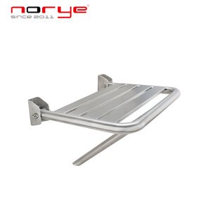 Norye Stainless Steel <b>Folding</b> Bath <b>Stool</b> Wall Mounted For Elderly Bathroom Safety Equipment - Product Image 1