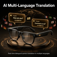 Lunettes intelligentes IA avec reconnaissance OpenAI : identification instantanée d'objets, de texte et d'images, caméra 13MP, résolution 4K