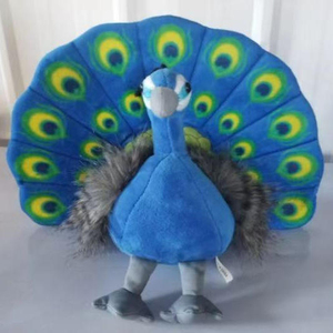 Lindo Peluche Realista de Pavo Real con Cola Abierta, <span class=keywords><strong>Juguete</strong></span> de Peluche de Pájaro para Amantes de las Aves, Regalo, Decoración del Hogar, Coleccionable - Product Image 2