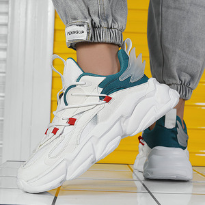 Nouvelles baskets basses tendance à lacets pour hommes, blanches, pour adolescents, un style tendance pour un confort de marche amélioré - Product Image 4