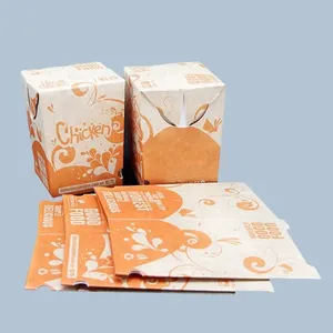 Großhandel individuell bedruckte Karton Papier Verpackung gemacht Chicken Nuggets Box