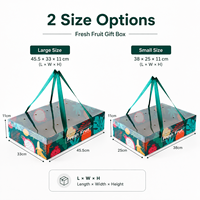 Boîte d'emballage pour fruits haut de gamme avec couvercle transparent, impression couleur, boîtes cadeaux personnalisées pour fruits du dragon, raisins, grenades et pommes