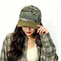 Op maat gemaakte vintage art jacquard 5-delige verstelbare baseballcap voor buiten, reizen en de stad