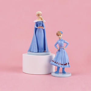 <span class=keywords><strong>2022</strong></span> nouvelle princesse Anime figurine ensemble 10 pièces neige blanche Anna Elsa PVC poupées 5-9cm dessin animé jouets ABS matériel boîte gâteau Topper - Product Image 4