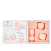 Emballage de boîtes en carton de kit de soin de la peau de lotion de type livre avec logo personnalisé