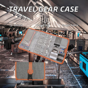 Bolsa Organizadora de Accesorios con Cierre de Poliéster, Estuche Universal <span class=keywords><strong>para</strong></span> Dispositivos Electrónicos de Viaje, <span class=keywords><strong>para</strong></span> Cargadores y Cables USB - Product Image 2