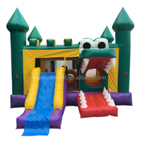 Château gonflable en PVC durable, pour location commerciale, utilisation en fête, portable, pliable, toutes saisons