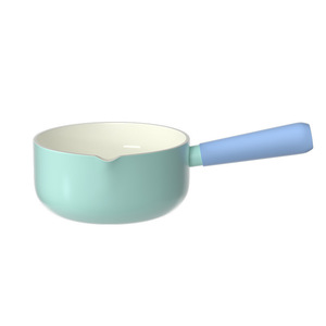 Ceramic Glazed Non-Stick Small Stew <b>Pot</b> With Deep Body And Flow Spout For Baby Food Milk <b>Soup</b> Cooking On Universal Stovetop - Product Image 2