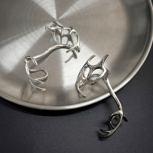VAF * WOW * Nouveau brassard d'oreille réglable liquide adapté aux <span class=keywords><strong>oreilles</strong></span> unisexes <span class=keywords><strong>ou</strong></span> petites en acier inoxydable poli sans perçage d'oreille requis - Product Image 2