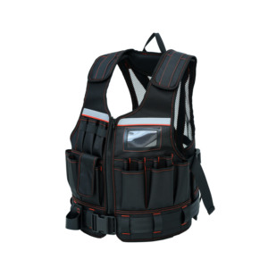 Gilet de travail réfléchissant haute visibilité avec bretelles réglables, grande capacité, multi-usages, pour plombiers et techniciens CVC - Product Image 2