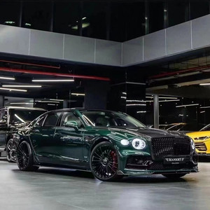 ชุดแต่งคาร์บอนไฟเบอร์สำหรับ Bentley Flying Spur รุ่น MSR สไตล์  ประกอบด้วยลิ้นหน้า  ตะแกรงกลาง  สปอยเลอร์  ดิฟฟิวเซอร์  ฝากระโปรงหน้า - อัพเกรดใหม่ - Product Image 3