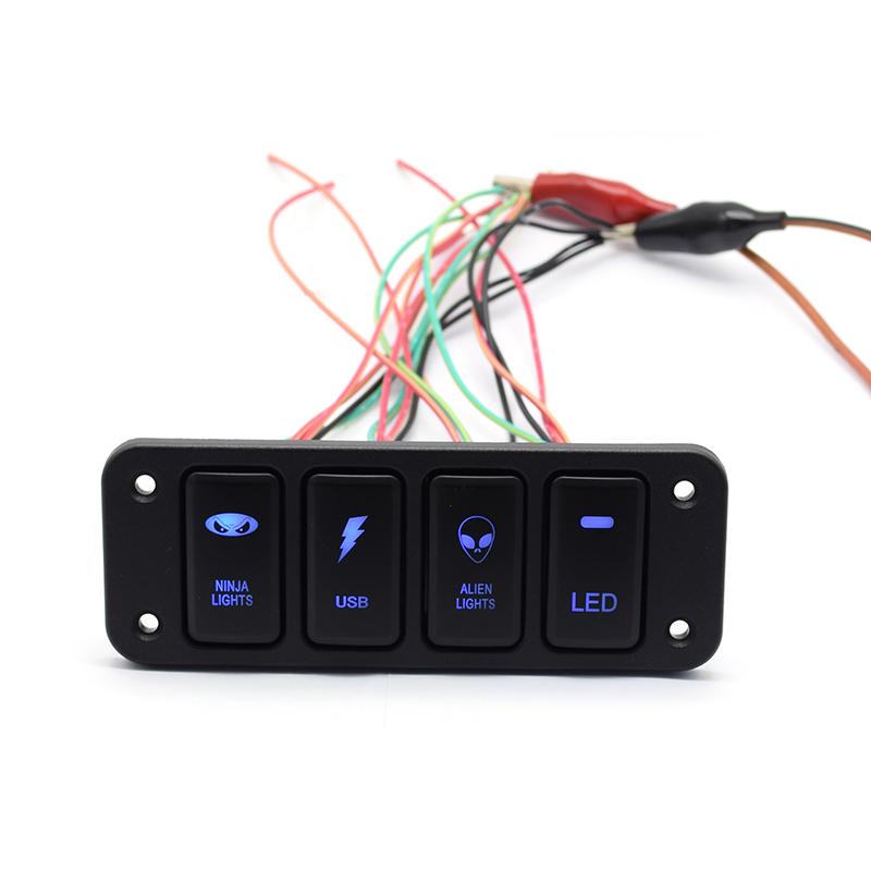 12V Led Light Bar with 4 Push Button Switches for Toyota