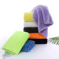 Serviette de lavage auto en microfibre double face 500 GSM 40x40 cm, à poils longs, sans ourlet, design pelucheux, haute absorption d'eau et douceur exceptionnelle