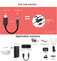Câble d'alimentation PD USB-C vers prise jack DC 5,5x2,1 mm, convertisseur élévateur de tension réglable 5V-20V pour ordinateur portable
