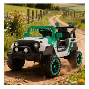 Baby Electric Ride-On Car <b>Plastic</b> Body Push Handle Toy Vehicle Smooth Rolling <b>Wheels</b> Indoor Outdoor Play Fun Safe Car - Product Image 1