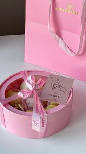 Boîtes à gâteaux de <span class=keywords><strong>mariage</strong></span> personnalisées en carton fantaisie de 4/6/8/10/12 pouces avec fenêtre pour produits de boulangerie, finition mate, vente en gros - Product Image 3
