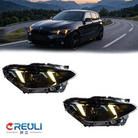 Faros Delanteros LED CREULI para BMW Serie 1 F20 2012-2014, Estilo Fang, DRL Bicolor, Señal de Giro Secuencial, Lente de Proyector, Gran Venta