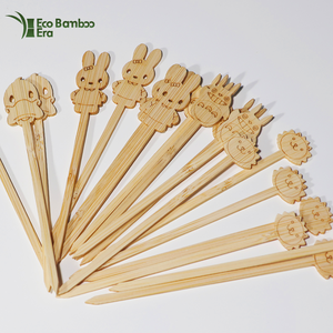 Tre <span class=keywords><strong>BBQ</strong></span> xiên chim trang trí nội thất Tùy chỉnh hình dạng dùng một lần Cocktail Picks cà phê stirrers cấp thực phẩm Trái Cây Picks xiên - Product Image 6