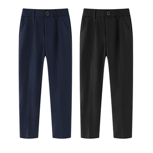 <span class=keywords><strong>Pantalon</strong></span> de costume uni pour enfants et adolescents, idéal pour l'école et les spectacles de piano, <span class=keywords><strong>pantalon</strong></span> formel pour garçons - Product Image 3