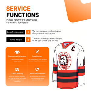 Maillot de hockey unisexe Puck Pros 6XL 100% polyester à séchage rapide, manches longues, lavable, prêt pour la sublimation, impression numérique - Product Image 4