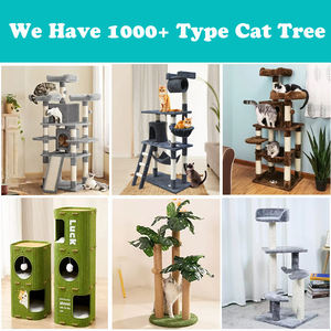 Commercio all'ingrosso a buon mercato casa del gatto su misura di lusso moderno in legno per interni Pet <span class=keywords><strong>Cat</strong></span> Climbing Frame Scratcher cartone gatto albero - Product Image 2