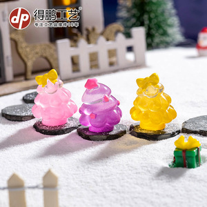 Dp Mini Resin Christmas <b>Tree</b> Ornament Colorful Desktop Decoration For Holiday Decor - Product Image 3
