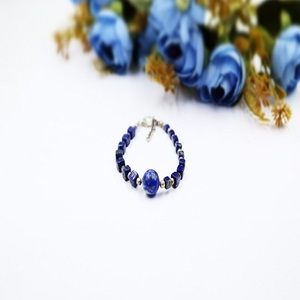 Pulsera de Lapislázuli Natural de Calidad AAA+ con Cuentas, Estilo Clásico, Ajustable, Ideal para Regalo o para la Creación de Joyas - Product Image 3