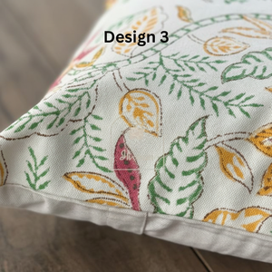 Housse de coussin en coton indien imprimé floral patchwork carré en pur coton pour un usage hospitalier à la maison - Product Image 1