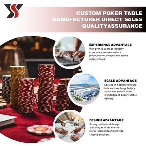 Table de poker ovale en bois sur mesure de luxe YS pour Texas Hold'em avec pieds coniques à bord doré YS-Texas30, YS-Texas30 Highl - Product Image 6