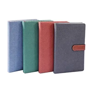 FOSKA многоразовый блокнот A5, экологически чистый 192 руля, цвета слоновой кости, написание книг для дневников с ленточной закладкой и держателем для ручек