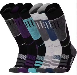 Custom Logo Thicken Cushion Terry Winter Crew <b>Socks</b> for Men Outdoor Skiing and Hiking - Product Image 1